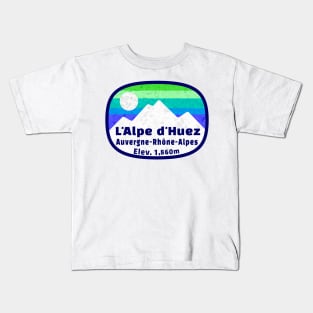 Ski Alpe d'Huez France Skiing Winter Sports Snowboarding Auvergne-Rhône-Alpes Kids T-Shirt